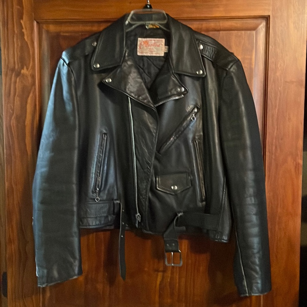 Motorcycle jacket, black, size 46
